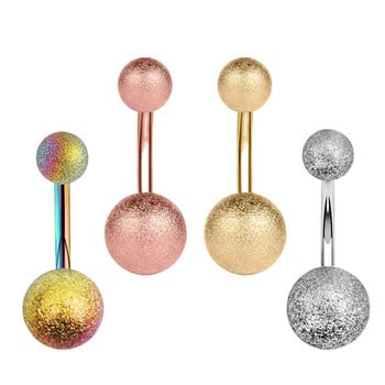 1/2Piece Glitter Belly Button Piercing Surgical Steel 14G Shiny Belly Bar Body Piercing Jewelry Sexy Navel Bar Cute Belly Ring