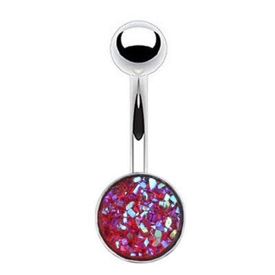 Piercing pentru buric cu sclipici, 1/2 bucată, oțel chirurgical, 14G, bară strălucitoare pentru buric, piercing pentru corp, bijuterii sexy pentru buric, inel drăguț pentru burtă