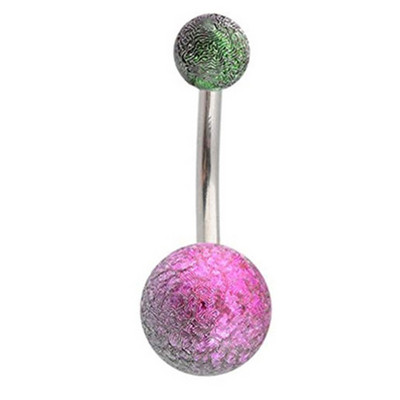 Piercing pentru buric cu sclipici, 1/2 bucată, oțel chirurgical, 14G, bară strălucitoare pentru buric, piercing pentru corp, bijuterii sexy pentru buric, inel drăguț pentru burtă