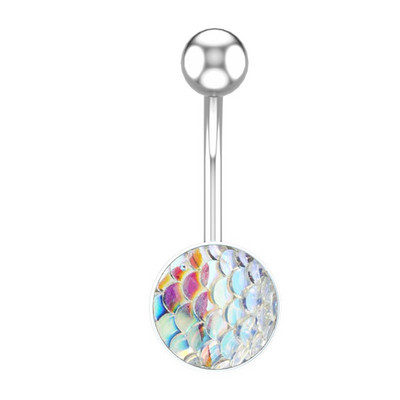 Piercing pentru buric cu sclipici, 1/2 bucată, oțel chirurgical, 14G, bară strălucitoare pentru buric, piercing pentru corp, bijuterii sexy pentru buric, inel drăguț pentru burtă