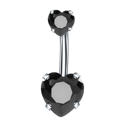 1/2 bucată inel de piercing pentru buric din cristal, oțel chirurgical 14G, zircon, piercing pentru burtă, inel de cristal pentru buric, piercing sexy pentru buric