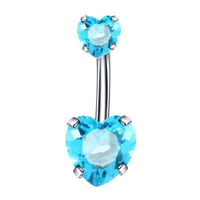 1/2 bucată inel de piercing pentru buric din cristal, oțel chirurgical 14G, zircon, piercing pentru burtă, inel de cristal pentru buric, piercing sexy pentru buric
