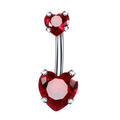 1/2 bucată inel de piercing pentru buric din cristal, oțel chirurgical 14G, zircon, piercing pentru burtă, inel de cristal pentru buric, piercing sexy pentru buric