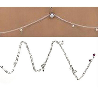 1 bucată de cristal piercing burtă lanț din oțel chirurgical 14G coada de păun inel pentru buric cu lanț pentru talie inel pentru burtă bijuterii