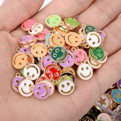 12x14mm Dulce Dragoste Inimă Email DIY Farmecul Din aliaj de aur Pandantiv pentru Cercei DIY Fabricarea de bijuterii Accesorii ornamentale Comerț cu ridicata 10 buc