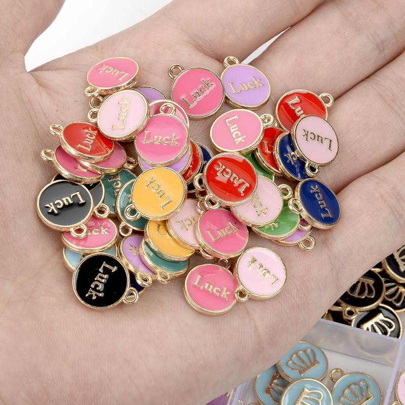 12x14mm Dulce Dragoste Inimă Email DIY Farmecul Din aliaj de aur Pandantiv pentru Cercei DIY Fabricarea de bijuterii Accesorii ornamentale Comerț cu ridicata 10 buc