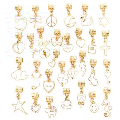 YuenZ 30 de bucăți stiluri mixte animale inimă frunze flori farmec închizătoare homar brățară pandantive bijuterii bricolaj pentru realizarea de accesorii