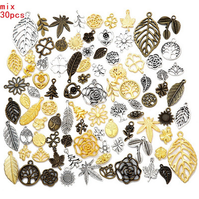 YuenZ 30 de bucăți stiluri mixte animale inimă frunze flori farmec închizătoare homar brățară pandantive bijuterii bricolaj pentru realizarea de accesorii