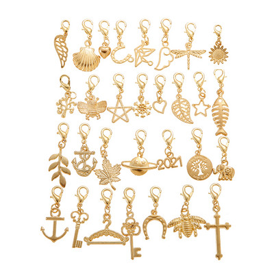 YuenZ 30 de bucăți stiluri mixte animale inimă frunze flori farmec închizătoare homar brățară pandantive bijuterii bricolaj pentru realizarea de accesorii