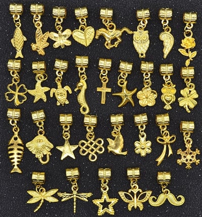 YuenZ 30 de bucăți stiluri mixte animale inimă frunze flori farmec închizătoare homar brățară pandantive bijuterii bricolaj pentru realizarea de accesorii