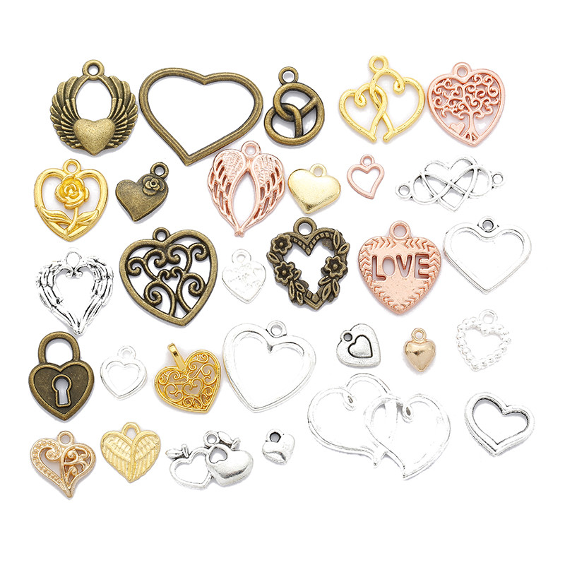 YuenZ 30 de bucăți stiluri mixte animale inimă frunze flori farmec închizătoare homar brățară pandantive bijuterii bricolaj pentru realizarea de accesorii