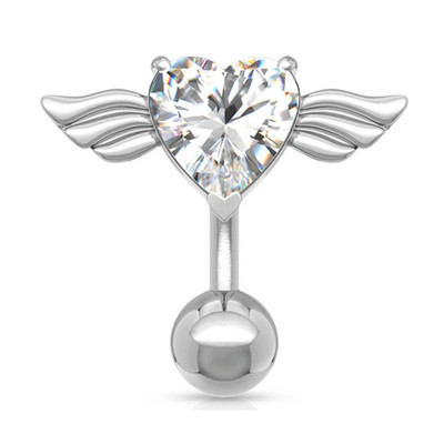 1 buc. Inele pentru buric din oțel chirurgical, cristal, inimă, zircon, bară pentru burtă, piercing pentru corp, bijuterii, inel pentru buric, piercing Ombligo