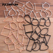 14 buc/lot 7 culori asortate geometrice goluri presate cadru de flori pandantiv din rășină pentru realizarea de bijuterii matriță