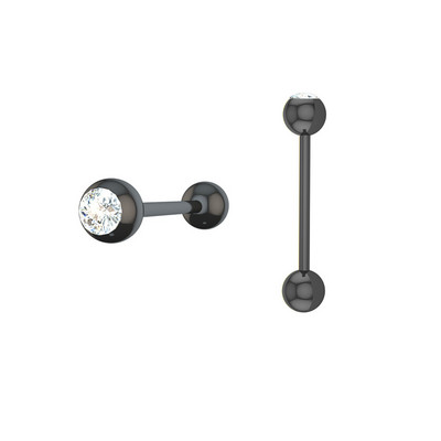 1/2 bucată din oțel chirurgical inimă piercing limba inel 14G trandafir floare limba piercing bar sexy mamelon bar frunze inel limba bijuterii