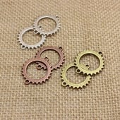 (50 bucăți/lot) 24*28mm din aliaj de cupru antic, unelte, bijuterii, conectori, descoperiri, se potrivesc pentru realizarea de brățări T0203