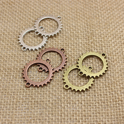 (50 bucăți/lot) 24*28mm din aliaj de cupru antic, unelte, bijuterii, conectori, descoperiri, se potrivesc pentru realizarea de brățări T0203