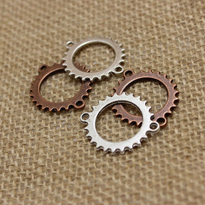 (50 bucăți/lot) 24*28mm din aliaj de cupru antic, unelte, bijuterii, conectori, descoperiri, se potrivesc pentru realizarea de brățări T0203