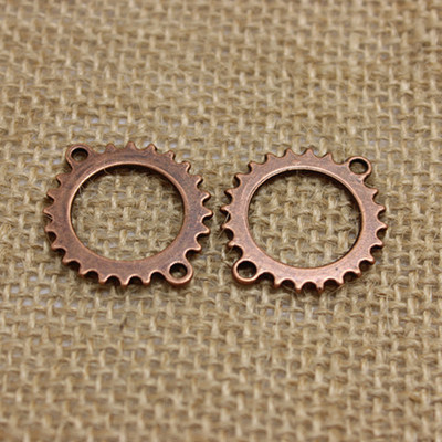 (50 bucăți/lot) 24*28mm din aliaj de cupru antic, unelte, bijuterii, conectori, descoperiri, se potrivesc pentru realizarea de brățări T0203