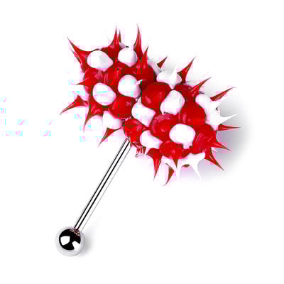 1 bucată din oțel chirurgical inel vibrator pentru limbă 16G inel piercing limbă vibrator pentru piercing limbă bijuterii pentru corp Lengua Fashion