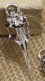 Χειροποίητα Vintage κράμα ψευδαργύρου 3D Skull Charms Birdhead Fit Jewelry Making Charms 20τμχ/παρτίδα 10*12*41mm