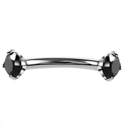 1/2 buc. inel de piercing pentru sprâncene de cristal 16G filet intern curbat mreană piercing pentru sprâncene bijuterii Piercing la limbă ochi de șarpe lot