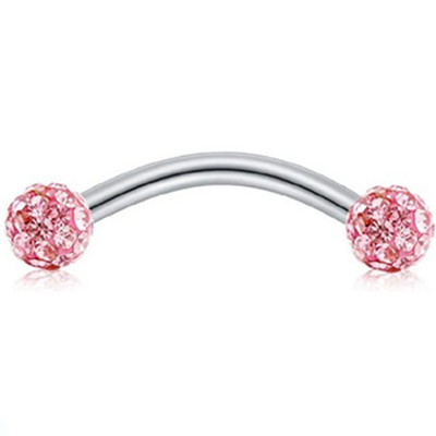 Piercing pentru sprâncene din oțel chirurgical Lot 16G Piercing pentru limbă Ochi de șarpe Curbat Barbell Piercing pentru sprâncene Inel Buză Daith Earing