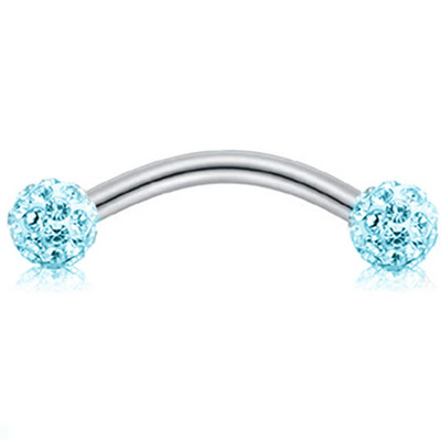 Piercing pentru sprâncene din oțel chirurgical Lot 16G Piercing pentru limbă Ochi de șarpe Curbat Barbell Piercing pentru sprâncene Inel Buză Daith Earing