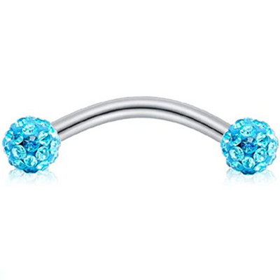 Piercing pentru sprâncene din oțel chirurgical Lot 16G Piercing pentru limbă Ochi de șarpe Curbat Barbell Piercing pentru sprâncene Inel Buză Daith Earing