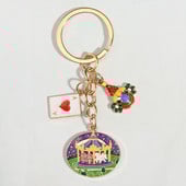 Breloc drăguț emailat, poker, clovn, carusel, breloc pentru teren de joacă, lanțuri de chei, cadouri suvenir pentru femei, bărbați, chei de mașină, bijuterii lucrate manual