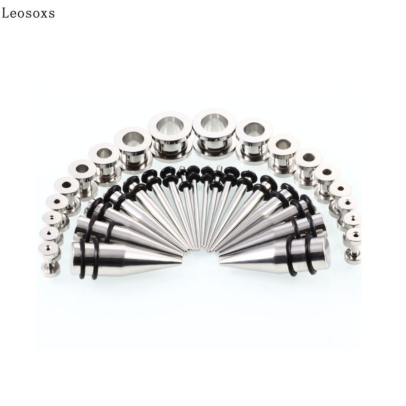 Leosoxs 316 oțel inoxidabil canal conic auricul evazat 36 buc/lot set combinație modele de explozie fierbinte