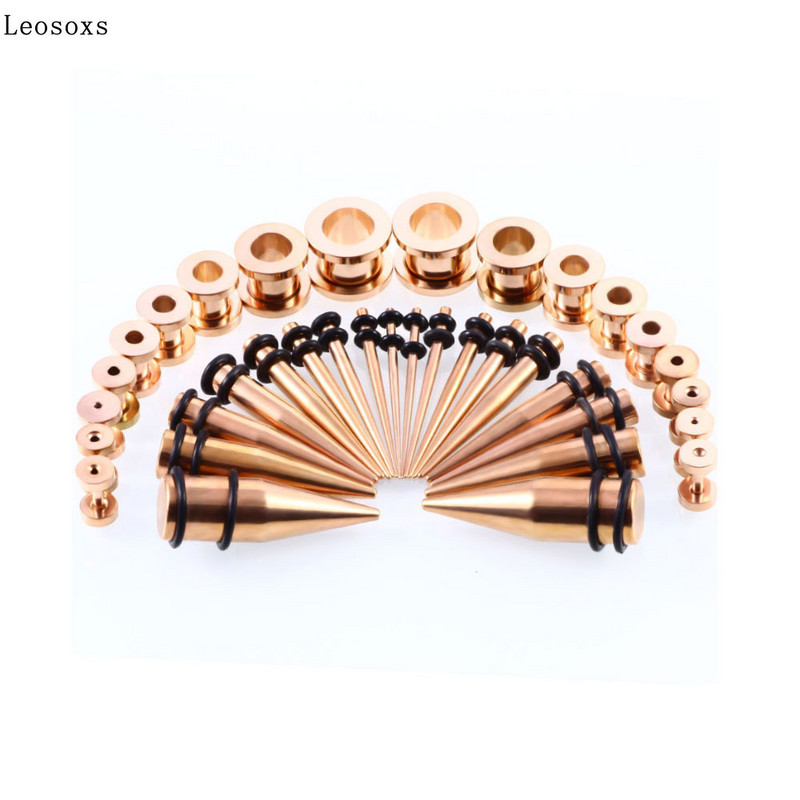 Leosoxs 316 oțel inoxidabil canal conic auricul evazat 36 buc/lot set combinație modele de explozie fierbinte