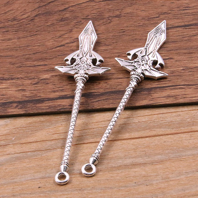 10 buc 15 stiluri amestecat aliaj cavaler antic sabie cuțit pistol arc farmece pentru realizarea de bijuterii bricolaj pandantiv arme lucrate manual