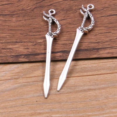 10 buc 15 stiluri amestecat aliaj cavaler antic sabie cuțit pistol arc farmece pentru realizarea de bijuterii bricolaj pandantiv arme lucrate manual