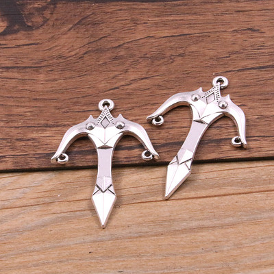 10 buc 15 stiluri amestecat aliaj cavaler antic sabie cuțit pistol arc farmece pentru realizarea de bijuterii bricolaj pandantiv arme lucrate manual