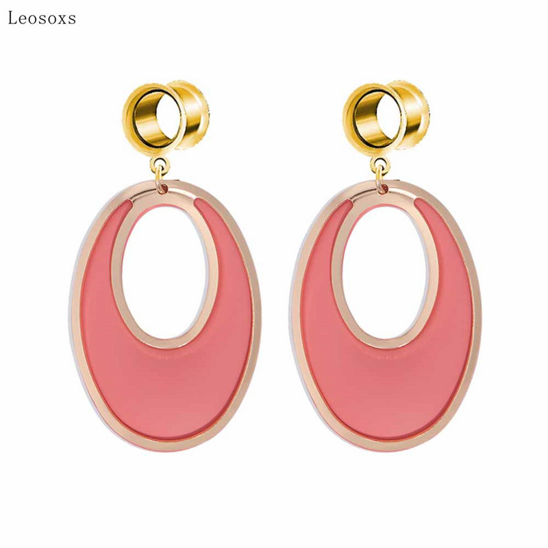 Leosoxs 2 bucăți litere de personalitate europeană și americană agrafă frunze triunghi pandantiv bijuterii piercing pentru ureche