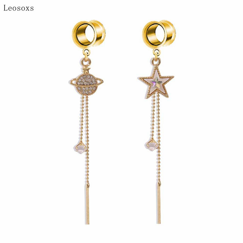 Leosoxs 2 bucăți litere de personalitate europeană și americană agrafă frunze triunghi pandantiv bijuterii piercing pentru ureche