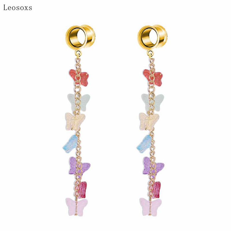 Leosoxs 2 bucăți litere de personalitate europeană și americană agrafă frunze triunghi pandantiv bijuterii piercing pentru ureche