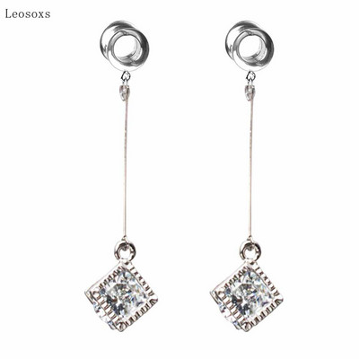 Leosoxs 2 bucăți Fashion Sweet Love Pearl Geometric Pony Swallow Pandantiv Ureche Expansiune Piercing Bijuterii