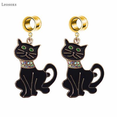 Leosoxs 2 bucăți Fashion Sweet Love Pearl Geometric Pony Swallow Pandantiv Ureche Expansiune Piercing Bijuterii