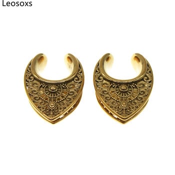 Leosoxs Stainless Steel Ear Piercing Tunnels Ear Expanders Φορεία Σώμα Κοσμήματα για Γυναίκες Ανδρικές Ωτοασπίδες 2τμχ