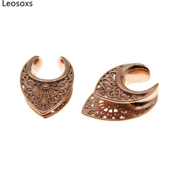 Leosoxs Stainless Steel Ear Piercing Tunnels Ear Expanders Φορεία Σώμα Κοσμήματα για Γυναίκες Ανδρικές Ωτοασπίδες 2τμχ