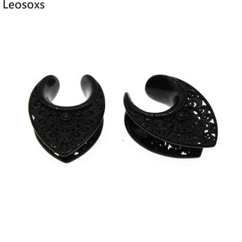 Leosoxs Stainless Steel Ear Piercing Tunnels Ear Expanders Φορεία Σώμα Κοσμήματα για Γυναίκες Ανδρικές Ωτοασπίδες 2τμχ