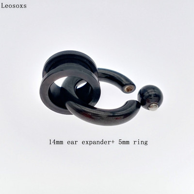 Leosoxs 1 buc Expansor pentru urechi și inele pentru nas din oțel inoxidabil Barbele circulare Închidere inel pentru nas Buze Sprâncene Piercing Bijuterii