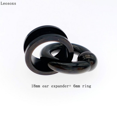 Leosoxs 1 buc Expansor pentru urechi și inele pentru nas din oțel inoxidabil Barbele circulare Închidere inel pentru nas Buze Sprâncene Piercing Bijuterii