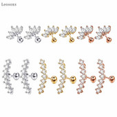 Leosoxs 2 buc. Ofertă fierbinte Cercei cu tijă drepte cu diamante dulci, bijuterii pentru piercing pentru corp uman