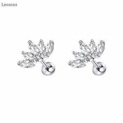 Leosoxs 2 buc. Ofertă fierbinte Cercei cu tijă drepte cu diamante dulci, bijuterii pentru piercing pentru corp uman