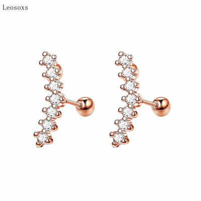 Leosoxs 2 buc. Ofertă fierbinte Cercei cu tijă drepte cu diamante dulci, bijuterii pentru piercing pentru corp uman