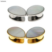 Leosoxs 2 kom/lot Kapljice za vodu od nehrđajućeg čelika Školjke Tuneli za uši Čepovi Mjerači Ekspander Modni nakit Piercing 6-16 mm