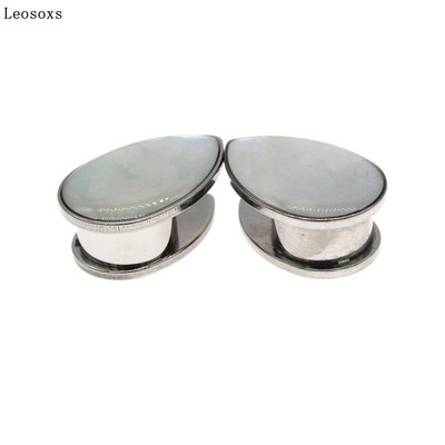 Leosoxs 2 kom/lot Kapljice za vodu od nehrđajućeg čelika Školjke Tuneli za uši Čepovi Mjerači Ekspander Modni nakit Piercing 6-16 mm