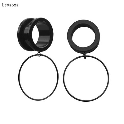 Leosoxs 2 bucăți 6-25 mm pandantiv din oțel inoxidabil în stil explozie, expansiune pentru ureche, profil ureche, extensie pentru ureche, cercei populari pentru perforare